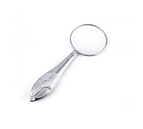 Gümüş Renkli 5x - 45 Mm Zarif Işlemeli Özel Tasarlanmış Büyüteç MG18155-8