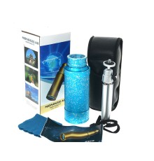 50X50 Panda Metal Gövde Tek Gözle Büyük Mercek Korsan Dürbün Mavi