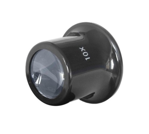 10X Büyütmeli Saat Takı Onarım Için Cam Lensli Optik Göz Büyüteç