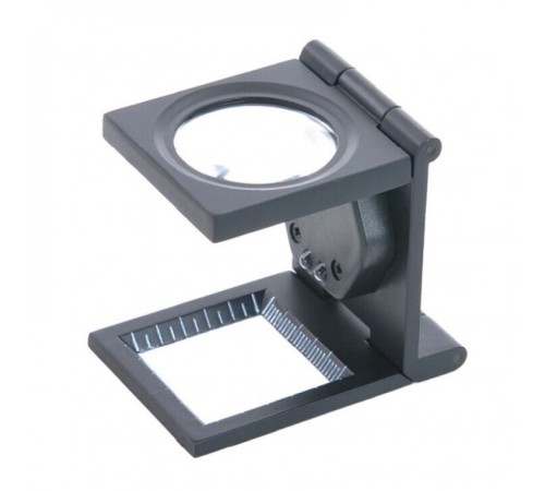 25x25 Mm Full Çelik Kaplı Katlamalı Büyüteç TH-9005B