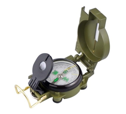 Hassas Lensatic Pusula Amerikan Tarzı Açık Kamp Yürüyüş Survival İçin