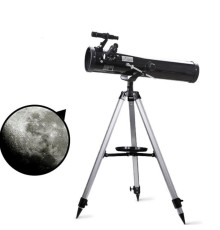 76 x 700 Profesyonel Aynalı Uzay Teleskopu Siyah