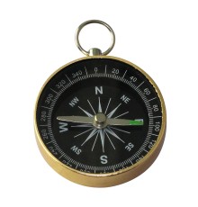 Mini Paslanmaz Alüminyum Pusula G44-2B Gold