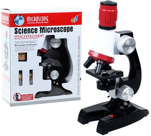 Eğitici Mikroskop Kiti Zoom Led Işıklı 100X 400X 1200X St1200X