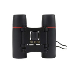70x60 Cepte taşımalı Kauçuk kaplamalı Mini Dürbün Siyah