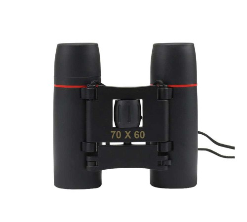 70x60 Cepte taşımalı Kauçuk kaplamalı Mini Dürbün Siyah