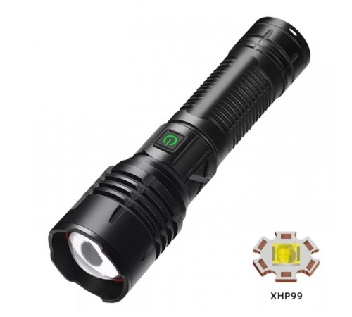 F-38 Yüksek Güç Ultra Spot Uzun Menzilli El Feneri Şarj Edilebilir LED Güçlü El Fener Aydınlatma