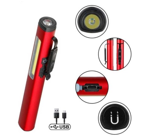 Polizei P-2302 Metal Mıknatıslı Çalışma Feneri