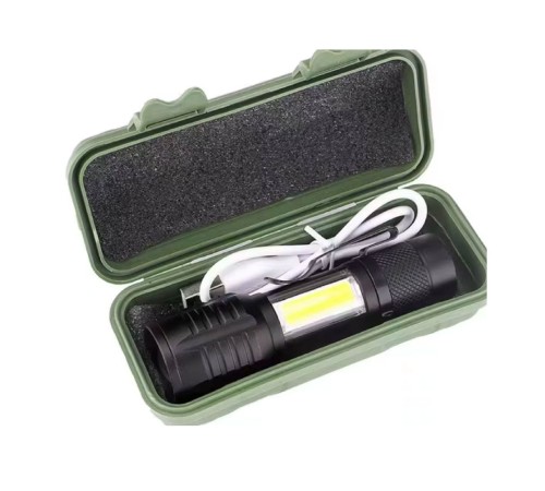 Taktik El Feneri Usb Şarj Edilebilir Kamp Feneri Cob Zumlanabilir Mini Taşınabilir El Feneri Ws-5454