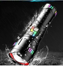 Pro F-3002 Alüminyum TG LED Gece Şeritli Type-C Şarjlı El Feneri