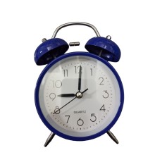 Metal Işıklı Masa Üstü Çalar Saat Lacivert