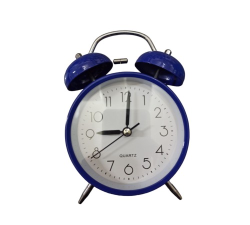 Metal Işıklı Masa Üstü Çalar Saat Lacivert