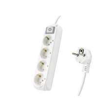 Topraklı Uzatma Kablosu 4 Priz 2 M - Beyaz 9240202