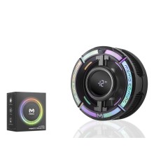 Manyetik Telefon Soğutucu Fan 15W Rgb Dijital Ekranlı Siyah CX15