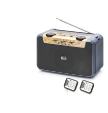 Bluetooth Fm Radyo Usb Tf Aux Solar Şarjli Çift Led Aydinlatmali Kamp Hoparlör FP397S