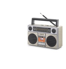 Bluetooth Nostaljik Fm Radyo Usb Tf Aux Taşınabilir Hoparlör - Bej FX2510B