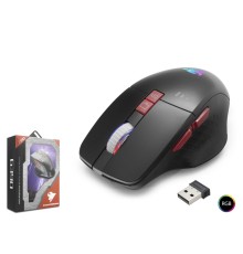G390 Kablosuz Şarjlı Mouse 1600 Dpi Sessiz Rgb - Siyah
