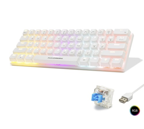 Mekanik Mini Klavye Blue Switch Rgb - Beyaz G508B