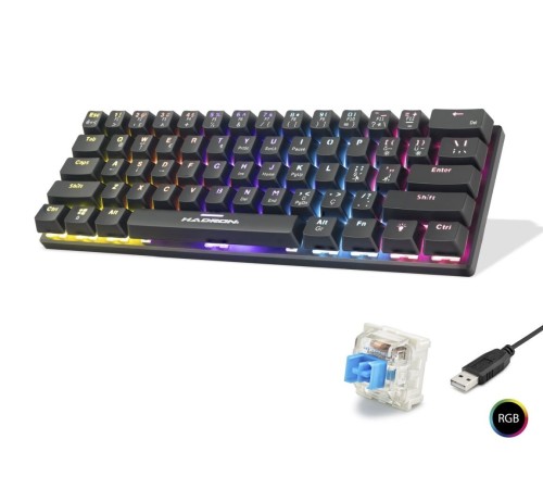 Mekanik Mini Klavye Blue Switch Rgb - Siyah G509B