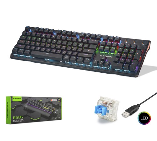 G605 Mekanik Rgb Klavye Blue Switch - Siyah