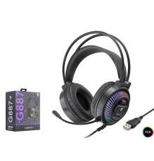 Kulaklik Usb Rgb 7.1 - Si̇yah G887