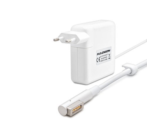 18.5V 4.6A 85W Laptop Adaptörü - L Tip - Macbook Uyumlu - Beyaz HD797