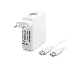 20.2V 4.3A 87W Laptop Adaptörü - Type-C - Asus Dell Uyumlu - Beyaz HD8899