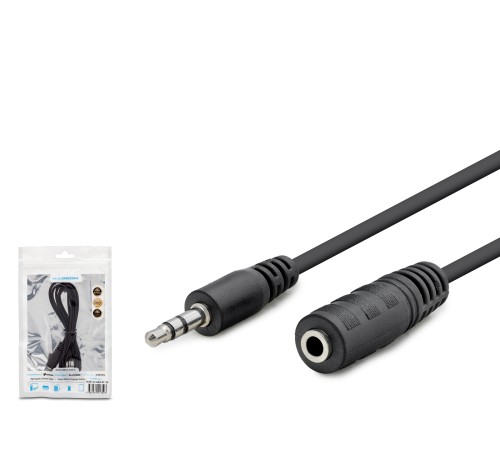 3.5 Mm Aux Uzatma Kablosu 1.2 M - Siyah HDX1004