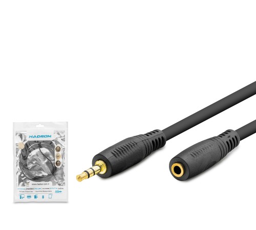 3.5 Mm Aux Uzatma Kablosu 3 M - Siyah HDX1019