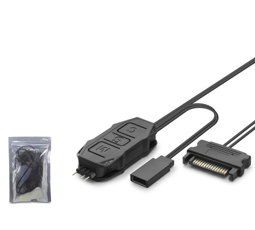 Sata Mini Fan Argb Kontrolcüsü - Siyah HDX1082