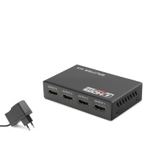 Hdmi Splitter 1080P 3D 1 In 4 Out - Siyah HDX1286