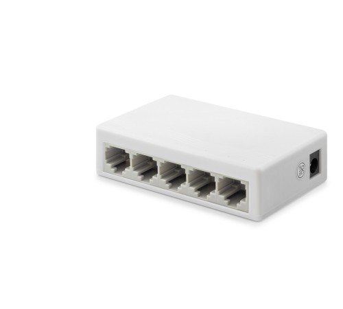 Ethernet Switch 5 Port 10/100 Mbps - Beyaz HDX1344