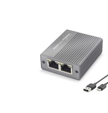 Gigabit Ethernet Switch 3 Port Type-C Güç Girişli - Siyah HDX1412