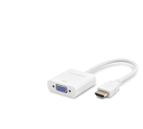 Hdmi To Vga Dişi Görüntü Dönüştürücü 1080P - Beyaz HDX2020B
