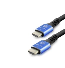 Fiber Optik Hdmi 2.1 Kablo 8K Uhd 60 Hz Od 8.0 Mm 1.5 M - Siyah Mavi HDX2044