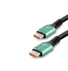 Fiber Optik Hdmi 2.1 Kablo 8K Uhd 60 Hz Od 8.0 Mm 3 M - Siyah Yeşil HDX2045