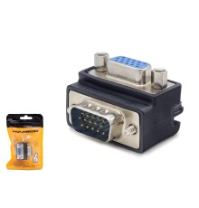 Vga Erkek Dişi 90 Derece Açili Adaptör - Siyah HDX5045
