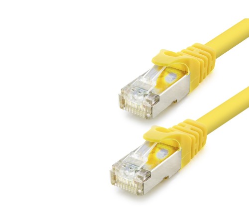 Cat7 Ethernet Patch Kablosu 10 Gbps 600 Mhz 1 M - Sarı HDX5103