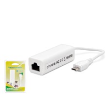 Micro Usb 2.0 Ethernet Adaptör 10/100 Mbps - Beyaz HDX5271
