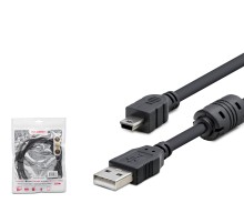 Usb Mini V3/5Pin To Usb Kablo 1.5 M - Si̇yah HDX7538