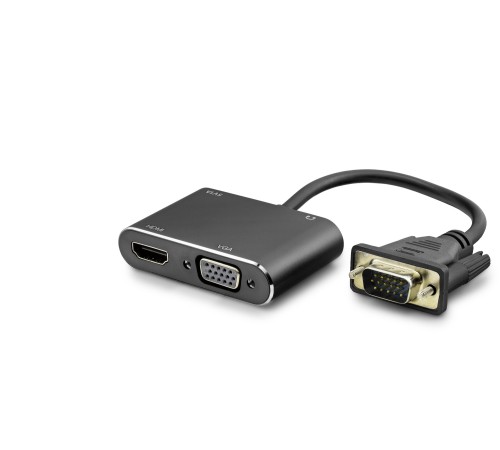 Vga To Hdmi + Vga Dişi Ses Çıkışlı Görüntü Dönüştürücü 1080P 22 Cm - Siyah HDX7821