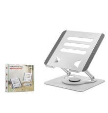 Alüminyum Alaşim 360 Derece Dönebilen Premium Laptop Standi - Silver HDX8019