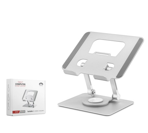 Metal 360 Derece Dönebilen Kompakt Tablet Ve Laptop Standi - Silver HDX8020