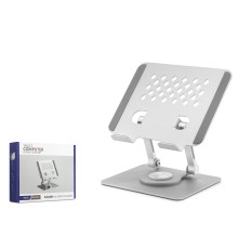 Metal 360 Derece Dönebilen Ergonomik Tablet Ve Laptop Standi - Silver HDX8021
