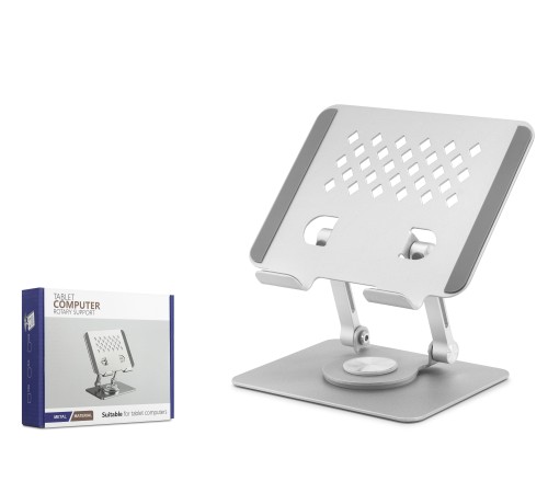 Metal 360 Derece Dönebilen Ergonomik Tablet Ve Laptop Standi - Silver HDX8021