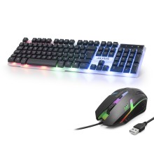 Klavye Ve Mouse Seti Led - Siyah KGC10