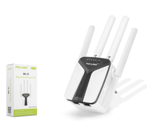 Wifi Repeater - Router / AP 450 Mbps - Siyah Beyaz LV-WR6403