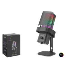 Rgb Masaüstü Mikrofon Type-C 192Khz 24Bit - Siyah M6B