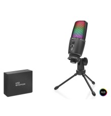 Profesyonel Rgb Mikrofon Dokunmatik Mute Ve Gain Kontrollü Type-C - Siyah ME31