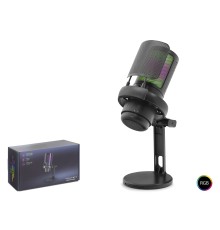 Rgb Masaüstü Mikrofon Usb Type-C 192Khz 24Bit - Siyah ME6PB